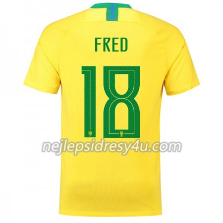 Fotbalový Dres Brazílie Fred 18 Domácí MS 2018